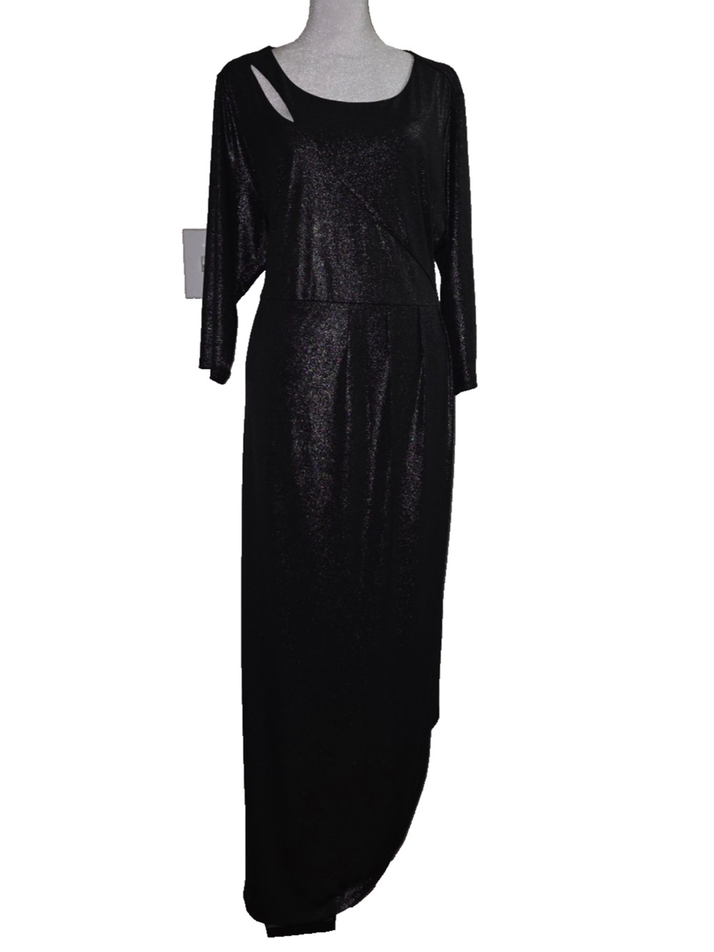 Catherine’s Women’s Black Shimmer Curvy Collection Dress Size 1X 18/20W M014B